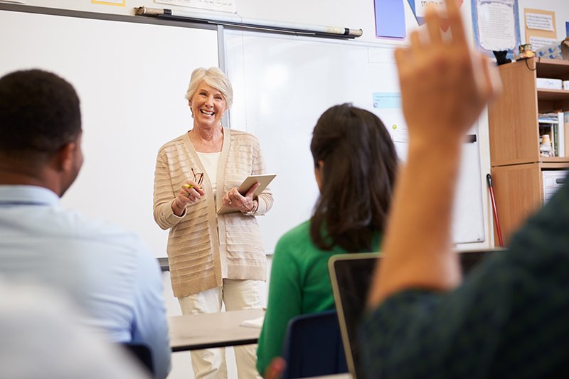instructor in class
