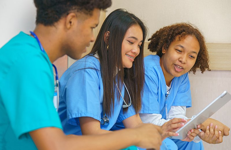 young nursing students