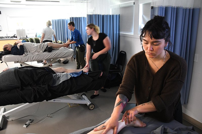 massage students
