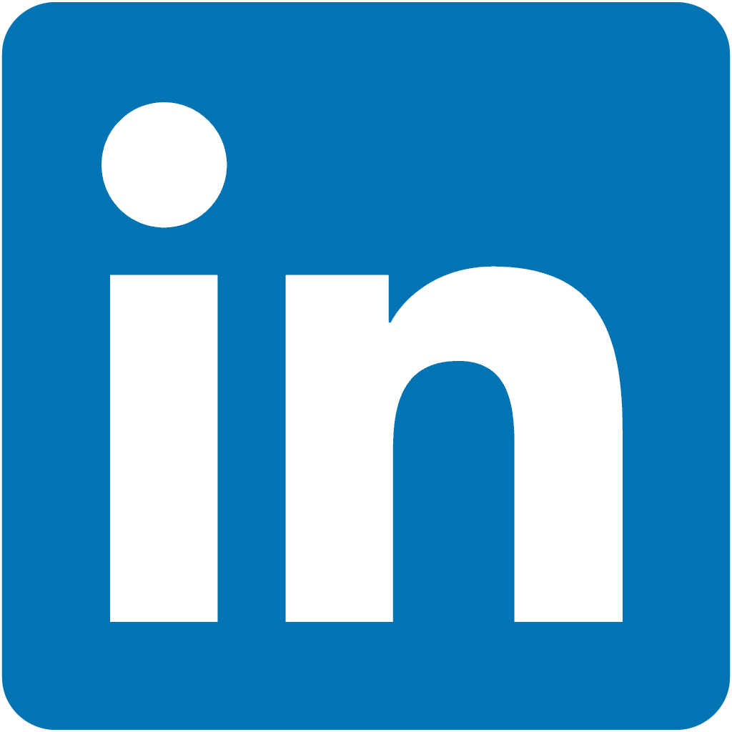 blue linkedin logo with LI