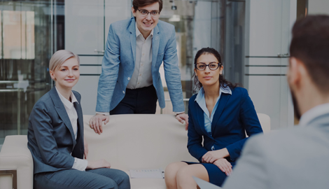 workforce training group of professionals in a meeting